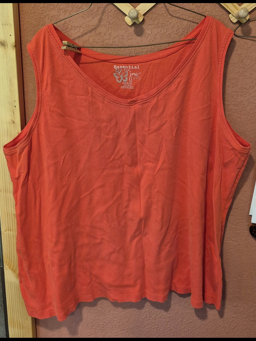 Essentials Everyday Women's Sleeveless Tank Top - Coral Orange